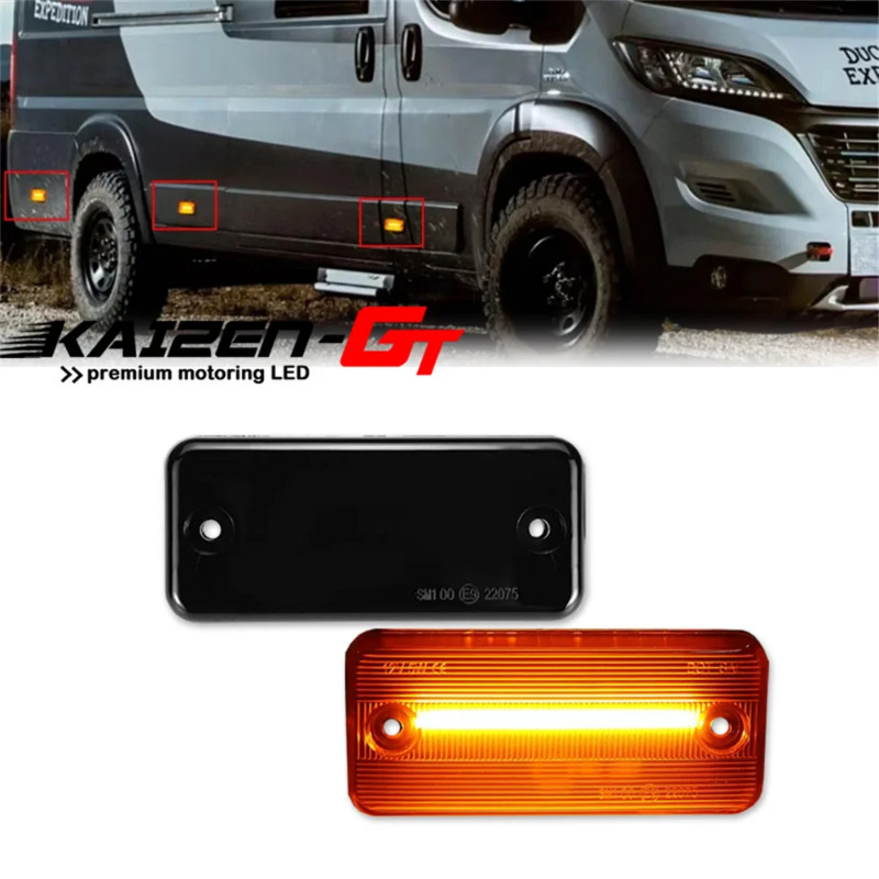 Dynamic Amber LED Side Marker Indicator Lights For Iveco Daily Stralis EuroTrakker For DAF 45 55 LF