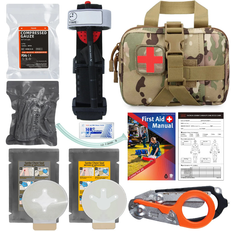 SanKe Rescue IFAK First-Aid Kits EDC Trauma Combat Training Survival Kit Tourniquet Israeli Bandage