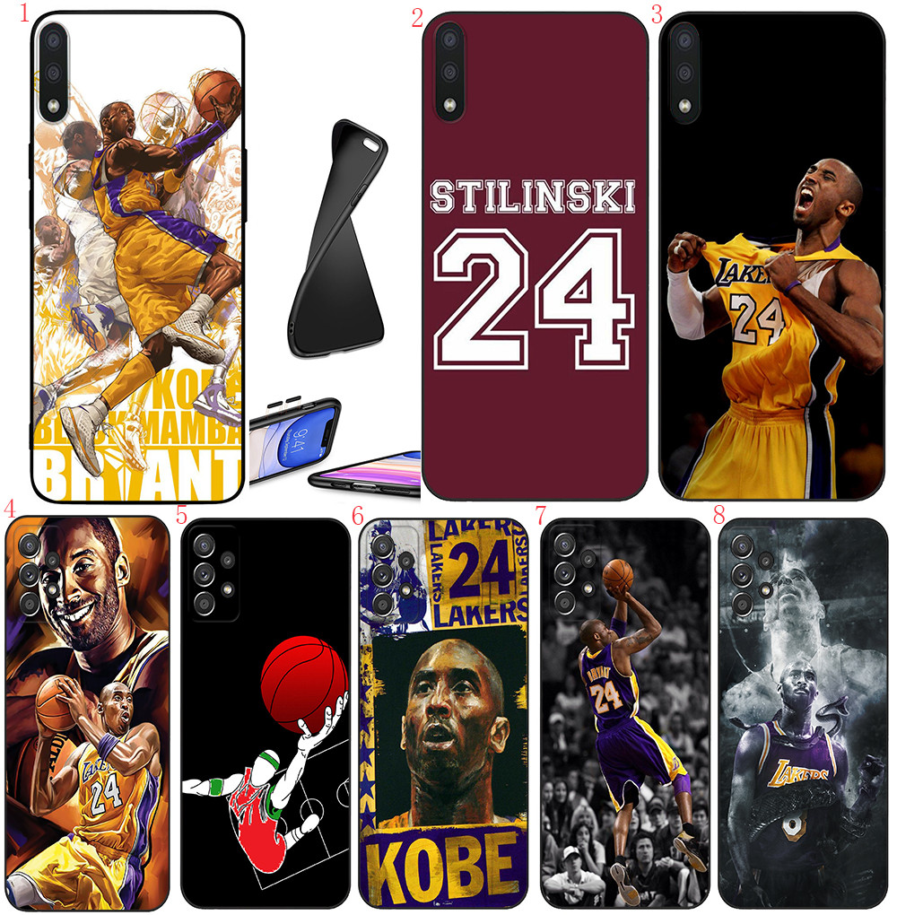 Realme 5 5i 5s Pro 6 6i 6 Pro 7 7i 8Pro C35 C55 Narzo N65 R5 kobe bryant บาสเกตบอลเคสโทรศัพท์สีดํานุ