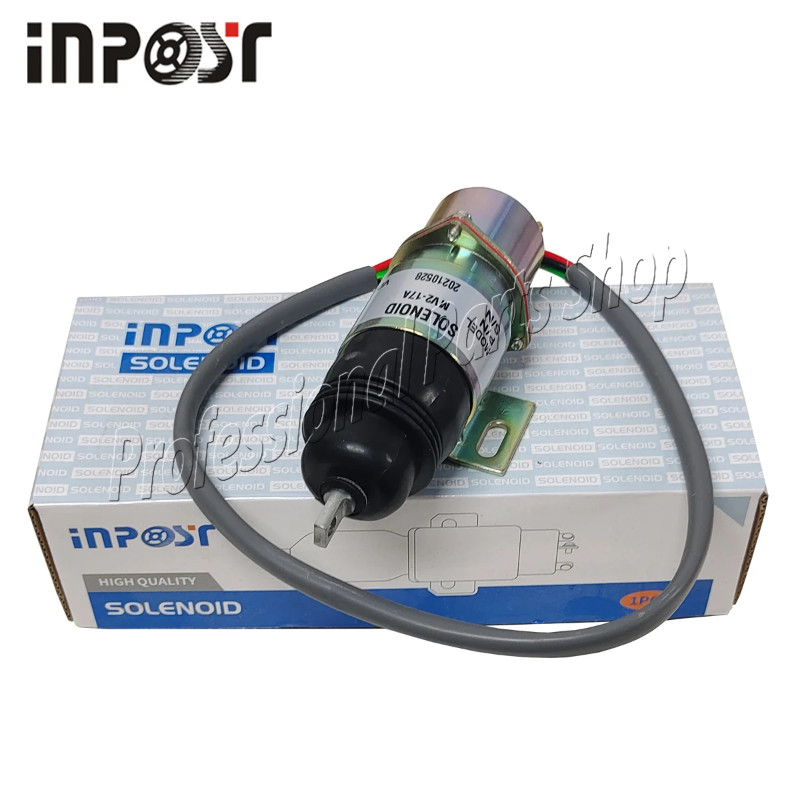 MV2-17A 24V Fuel Shutoff Solenoid 1819100520 for Aichi Lift with Isuzu Engine 4JG1 4JG2 6BG1 6BB1 4