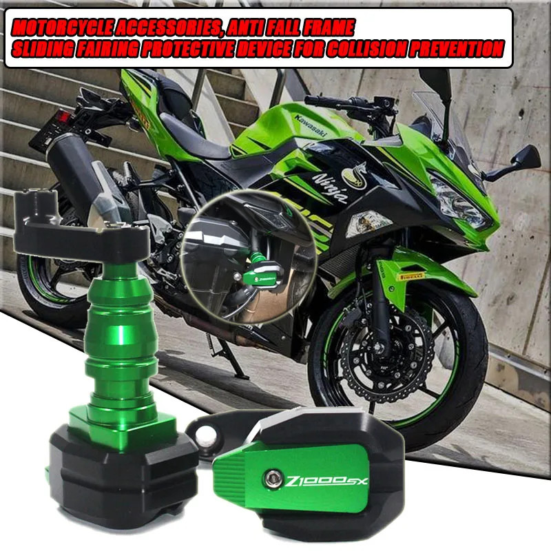 For Z1000SX Z 1000 SX Z 1000SX Z1000 SX Anti Fall Frame Slider Fairing Collision,With LOGO Z1000SX,