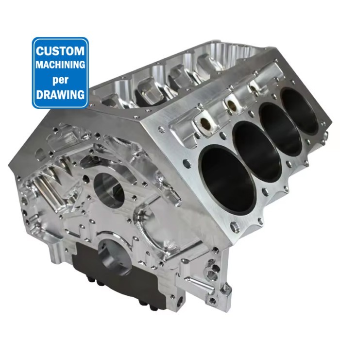 CNC Custom High Quality Engine Long Cylinder Blocks Gasoline Machinery Engine Parts Chevy V8 Engine