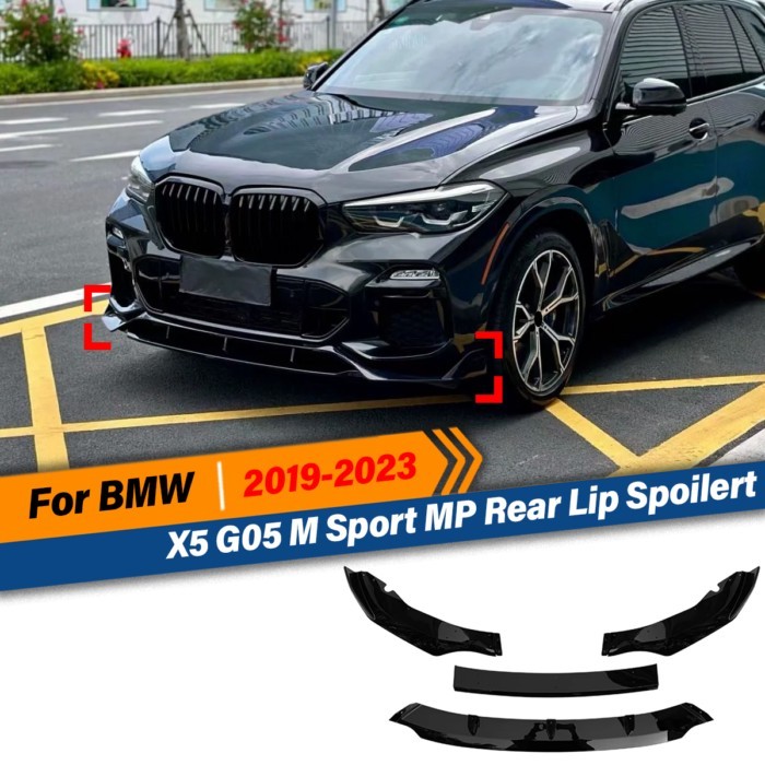 For BMW X5 G05 2019 2020 2021 2022 2023 30i 40i 35i 30d M50 M Sport Max Style Front Bumper Splitter