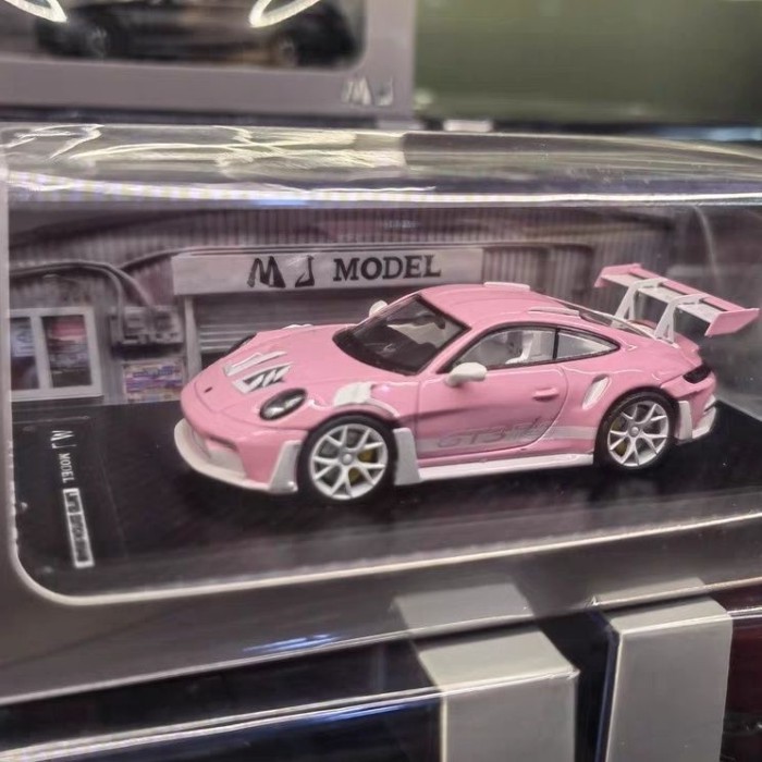 คลังสินค้าพร้อม 1/64 Porsche 911 GT3 RS Alloy Simulation Collection Car Model Supercar Car Model