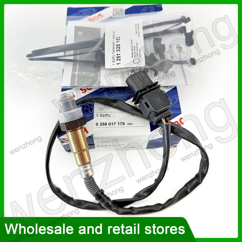 Air Fuel Ratio Lambda Oxygen Sensor For A1 A3 A8 Q5 Q7 R8 1.4-5.6.0T 0258017178 1K0998262L 1K0 998