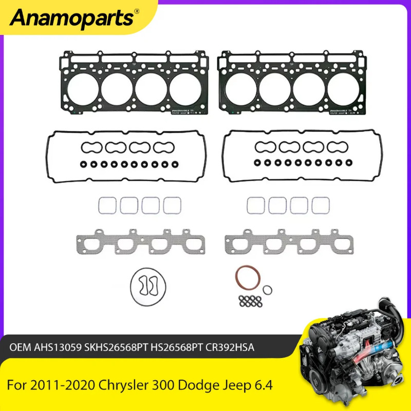 Cylinder Head Gasket Set Fit Hemi 392 6.4 L For 2011-2020 Chrysler 300 Dodge Jeep 6.4L GRAND CHEROK