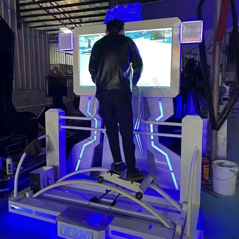 Guangzhou Amusement Park Simulator 9d Skiing Game Machine Sports Fitness Entertainment VR Ski Machi