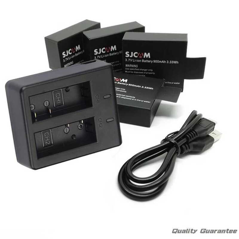 C 4X Original Sj4000 4K AIR Battery Sj5000 Sj6000 Sj7000 Bateria + Sj5000x Wifi Charger For SAM M10