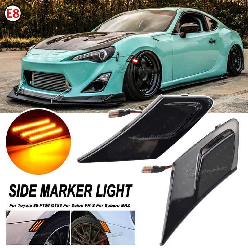 C 2X LED Dynamic Turn Signal Light For Toyota 86 Ft86 Gt86 Side Marker Indior Sequential Lamp For S