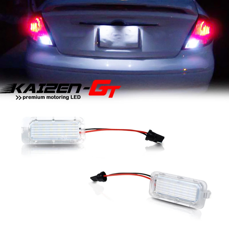 Xenon White Error Free LED Car License Plate Number Lights For Ford Focus 5D Fiesta Mondeo MK4 C-Ma