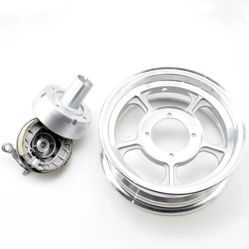 Aluminum 3.00-8 Wheel Rim wheel hub withe brake shoes front rear for Honda motorbike bike motorcycl