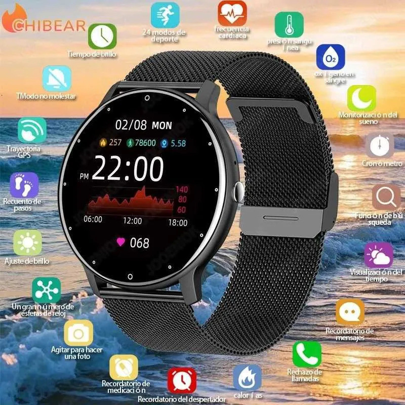 ZL02 ผู้ชายสมาร์ทนาฬิกา Full Touch Sn กีฬาฟิตเนส Tracker IP68 กันน้ํา etooth Call Smartwatch สําหรับ