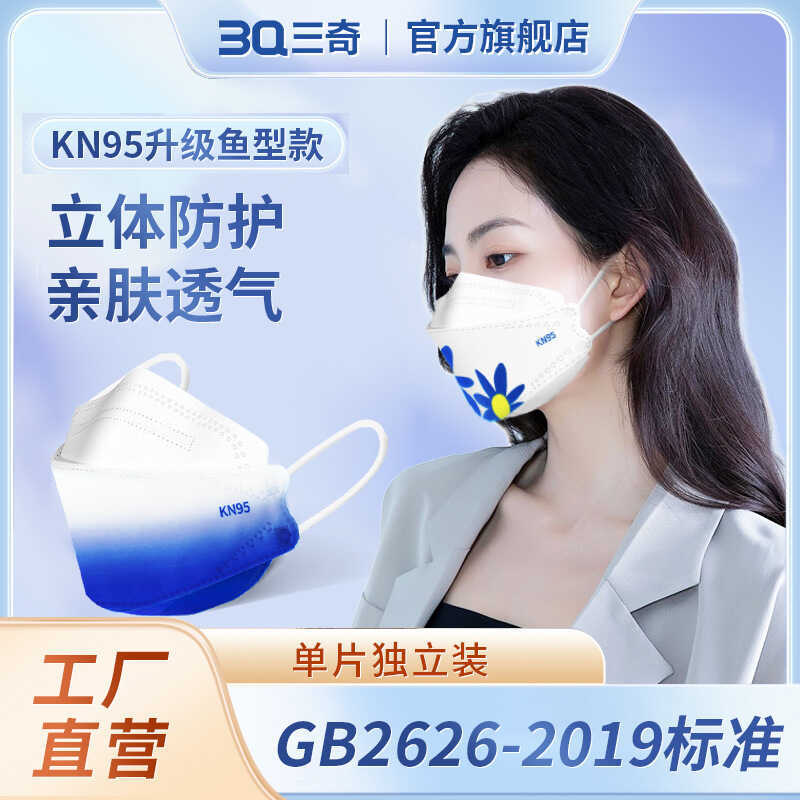 หน้ากากKN95 แบบใบวิลโลว์และทรงสามมิติ สำหรับผู้ใหญ่