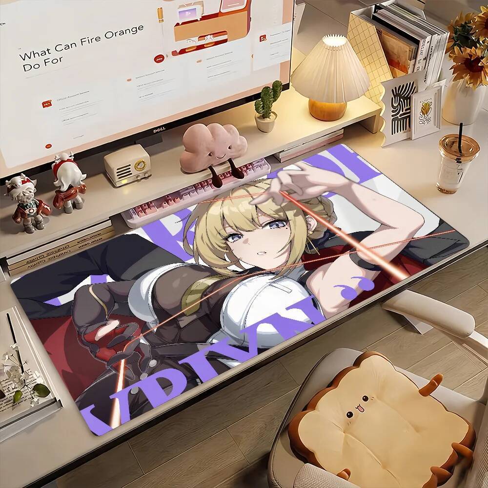 เกม ZZZ Evelyn แผ่นรองเมาส์ยางกันลื่น Gamer Balance คอมพิวเตอร์ Decoracion Deskmat แล็ปท็อปสํานักงาน