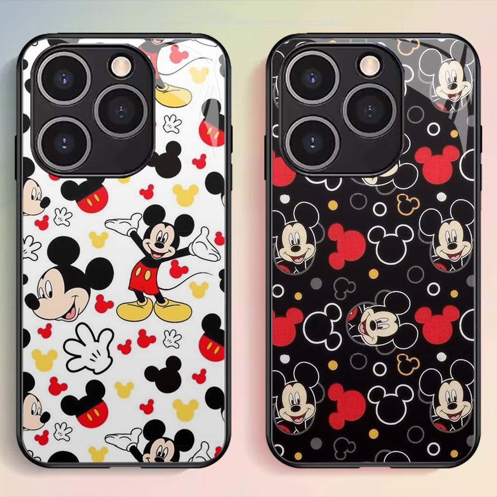 G-77 Mickey HD Glass Casing สําหรับ Infinix Hot Smart 8 HD Note 40 7 40i 30i Pro Plus Case