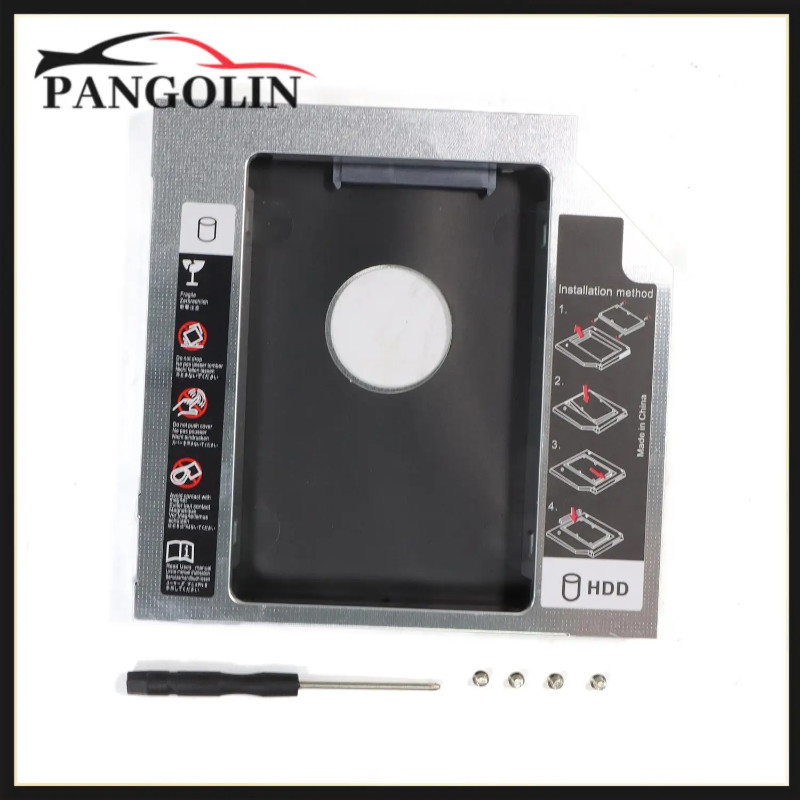 Universal 12.7mm Ssd Optical Hard 2nd Hdd Cd/Dvd-Rom Sata Caddy For Drive Automotive Electronic Acc