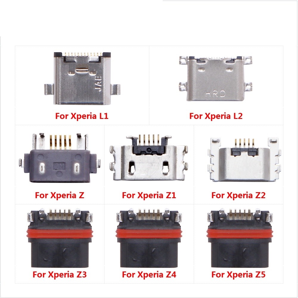 แจ็ค USB ชาร์จขั้วต่อปลั๊ก Dock ซ็อกเก็ตพอร์ตสําหรับ Sony Xperia L1 L2 L3 M5 M4 Z Ultra Z5 พรีเมี่ยม