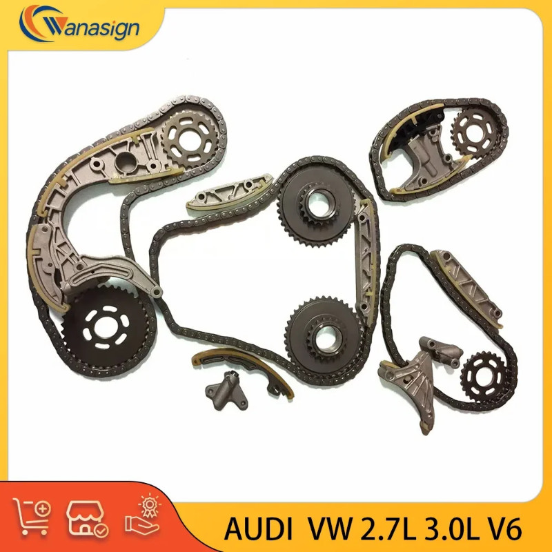 ENGINE Timing Chain Kit For AUDI Volkswagen A4 A5 A6 Q5 Q7 PHAETON TOUAREG 2.7L 3.0L 2.7 3.0 L T V6
