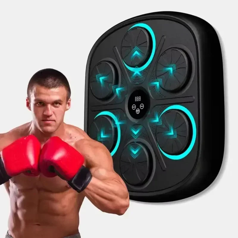 2024 Upgrade Intelligent Music Boxing Machine, Electronic Boxing Trainer With Gloves, Music Workout