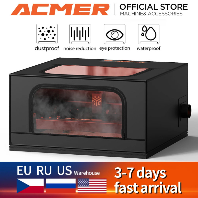 ACMER Laser Engrave Machine Enclosure Eye Protection Vent Protective Cover for XTOOL D1 Ortur Maste