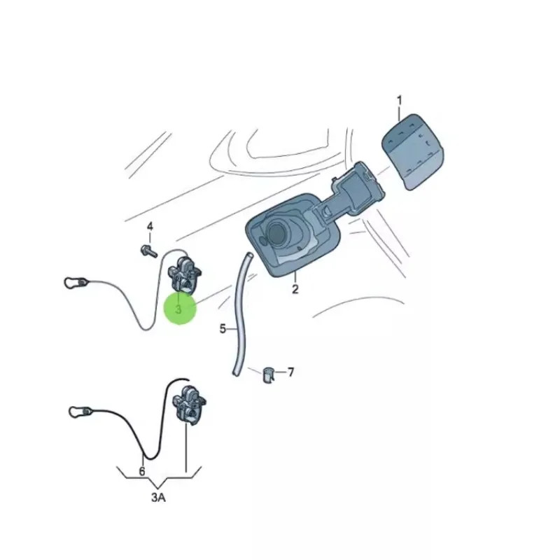 8V0862153B Fuel Tank Motor Lock for Audi A3 A4L A5 A6L A7 A8L Q3 Q7