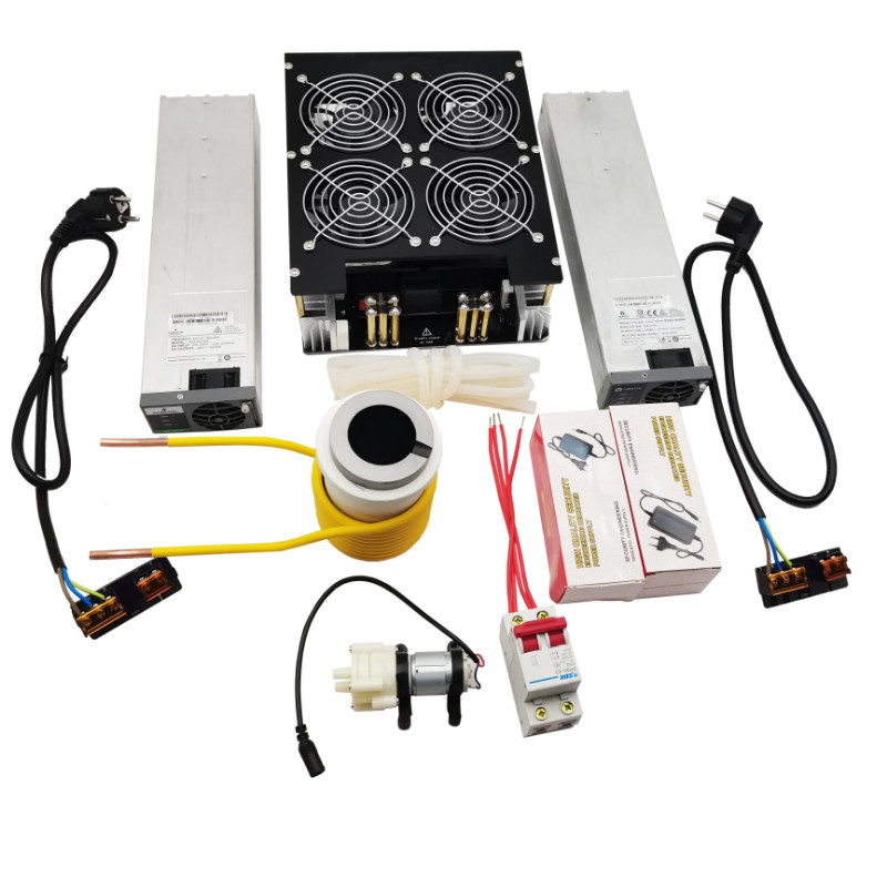 5000W ZVS Induction Heater,Induction Heating PCB Board Heating Machine Melted Metal + Coil+Pump+ cr