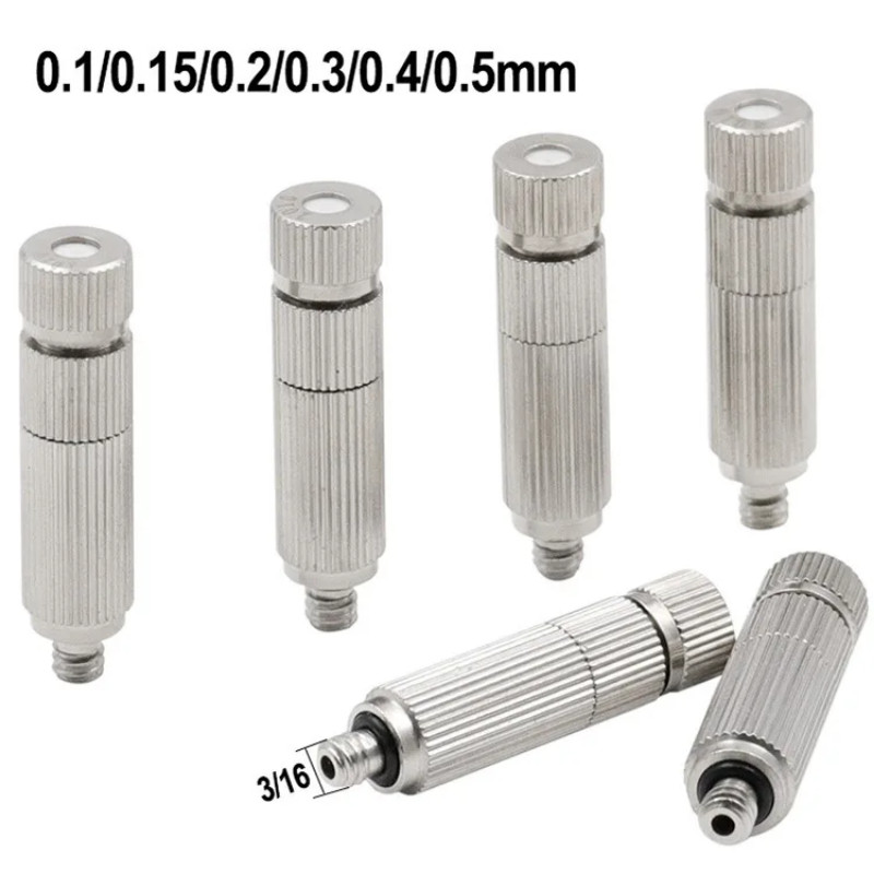 High Pressure Humidifier Mist Nozzle 20-70bar Fog Nozzle 0.1/0.2/0.3/0.4/0.5mm Misting System Foggi