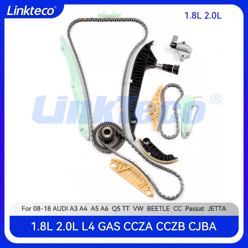 Engine Timing Chain Kit For 1.8 2.0 L T For 08-20 Audi A3 A4 A5 A6 Q5 TT Skoda VW CC Passat Jetta A