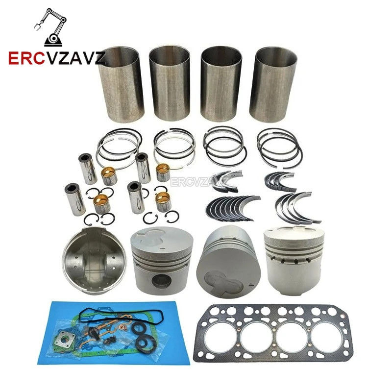 K4E Overhaul Rebuild Kit For Mitsubishi K4E Engine MT23D Tractor For Hanix N260 N350 Excavator 30A1