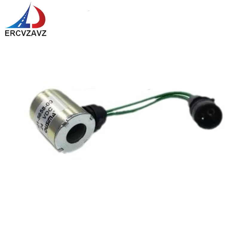 24V Solenoid Valve Coil 321-5658 3215658 245-7464 2457464 186-1525 1861525 for 120H/130H/140H/160H
