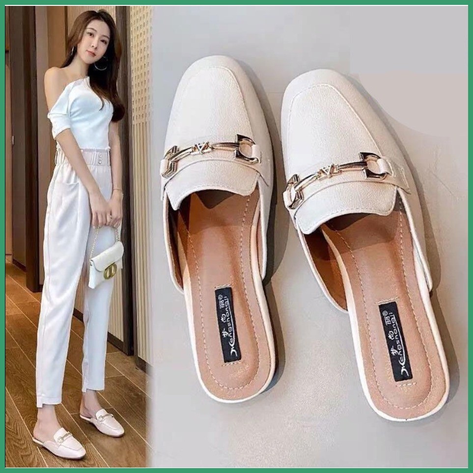35-43รองเท้าผู้หญิงไซส์ใหญ่ น่ารักและอ่อนหวาน สวมใส่สบาย รองเท้าส้นแบนผู้หญิง