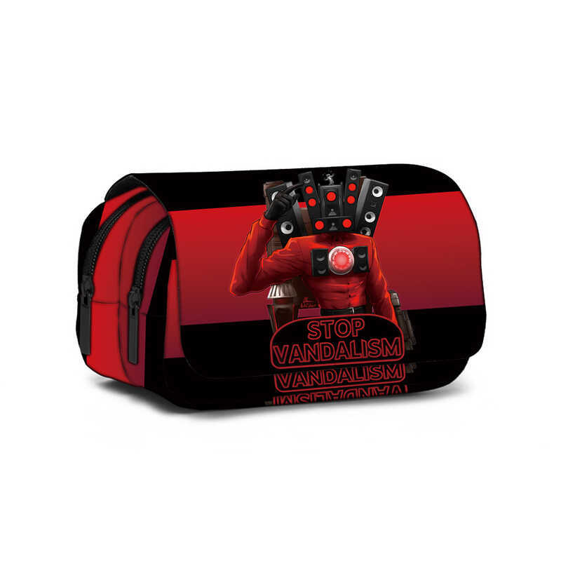 Skibidi Toilet Toilet Man นักเรียนประถม กระเป๋าดินสอ สินค้า กล่องเครื่องเขียนเกม