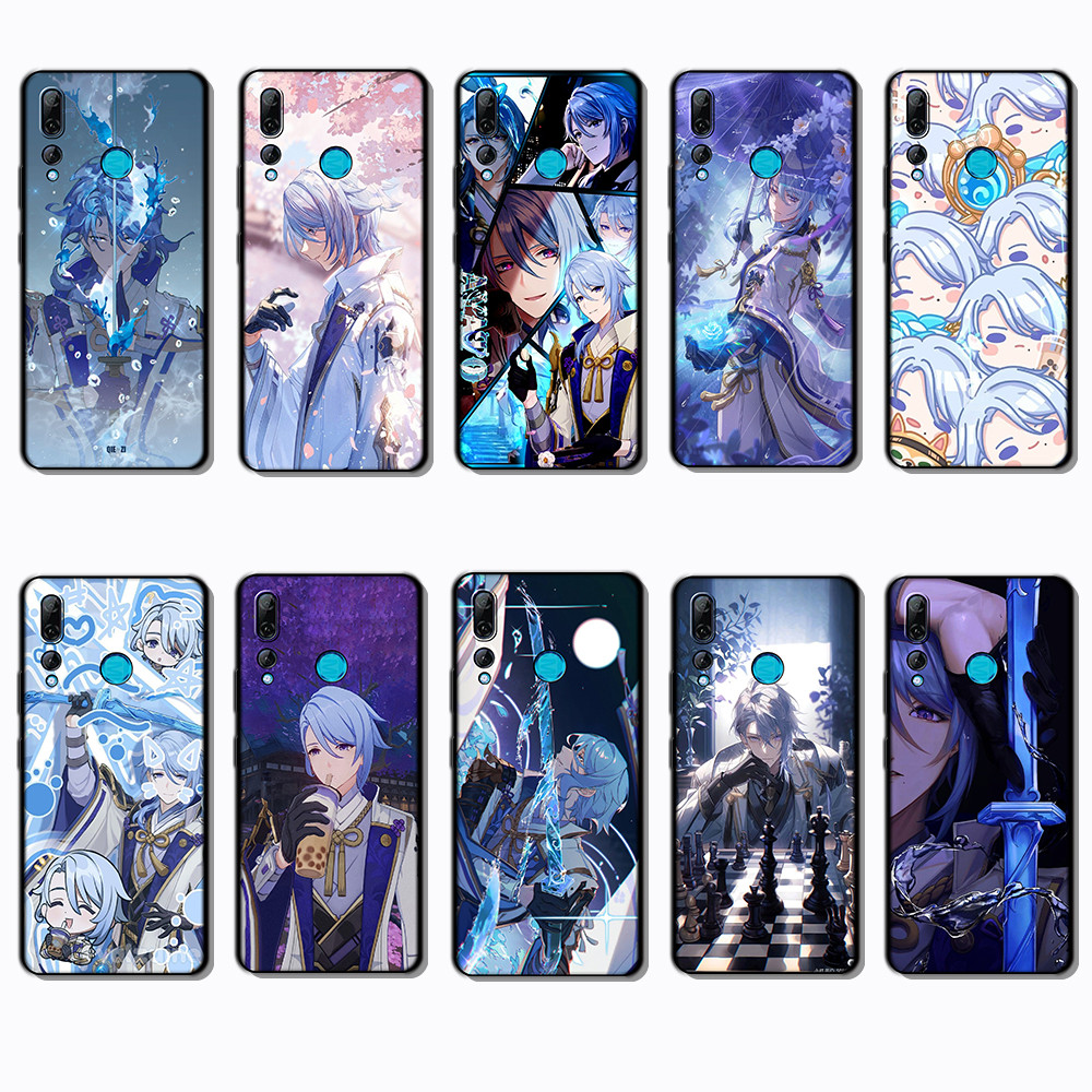 สําหรับ Huawei Y6s Y6 Pro Y7 Y9 Prime Kamizato Ayato Soft เคส TPU สีดํา