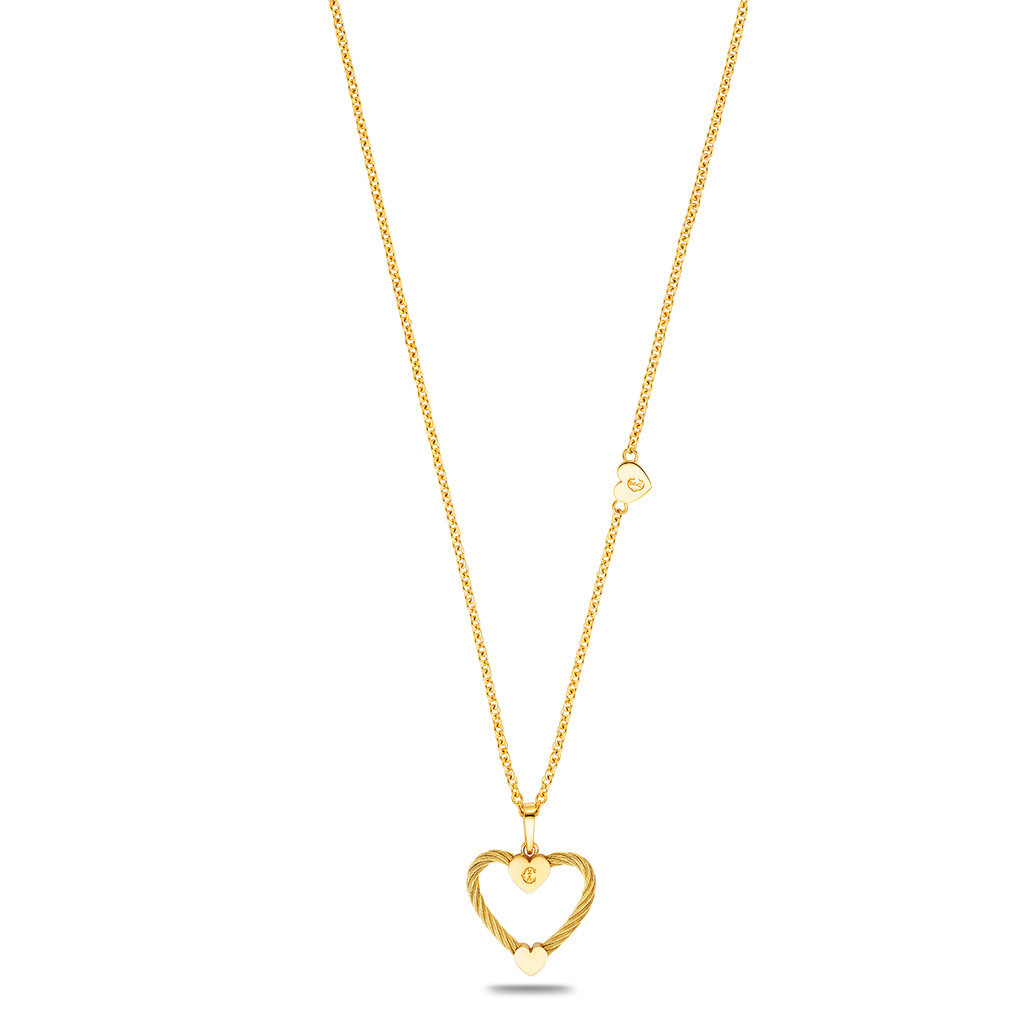 CHARRIOL สร้อยคอ 08-404-1271-0 Necklace - Steel Yellow PVD - Passion - Steel Yellow PVD Cable - Len