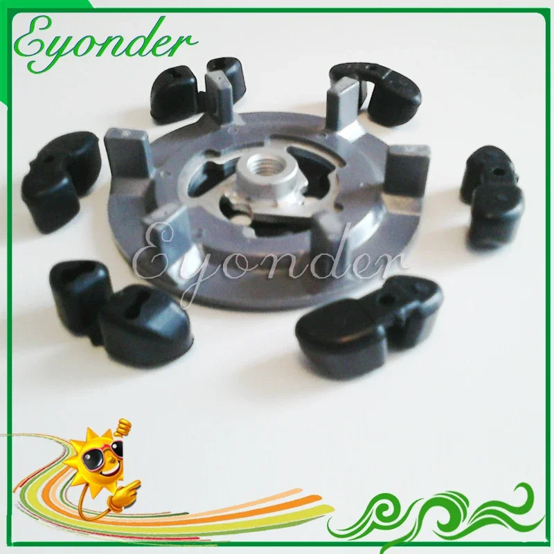 A/C AC Compressor Clutch Hub + Rubber For Denso 5SE09C 5SL12C 5SEU12C 6SEU14C 6SEU17C 7SEU17C FOR P