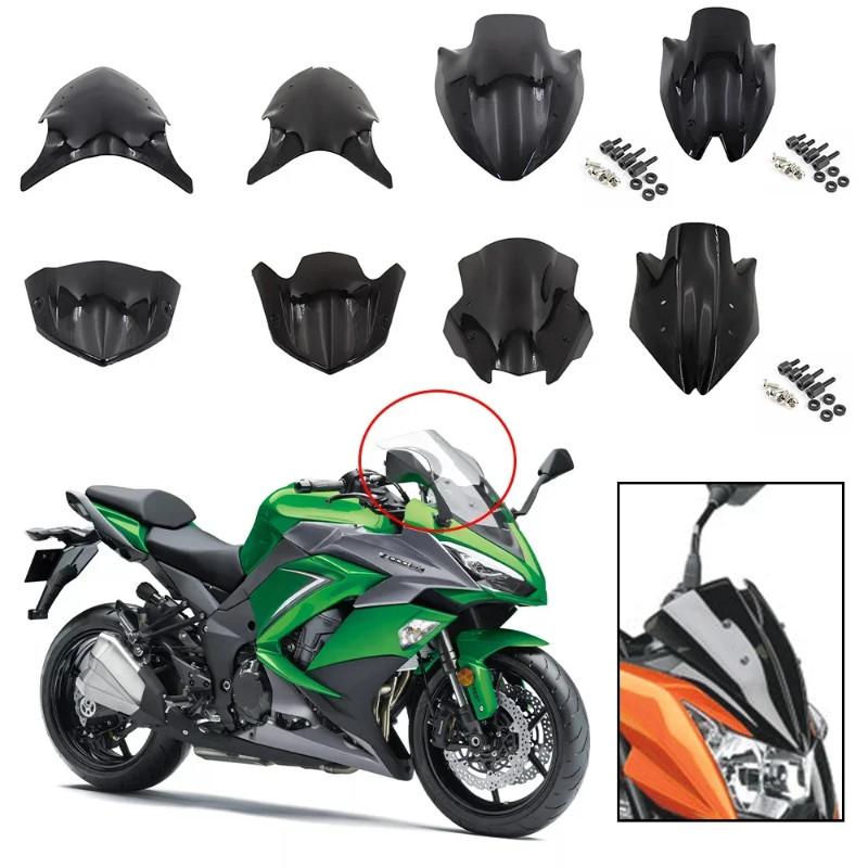 For Kawasaki Z1000 Z-1000 Z1000SX Z-1000SX Ninja 1000SX 1000-SX 2003-2023 Windshield Windscreen Air