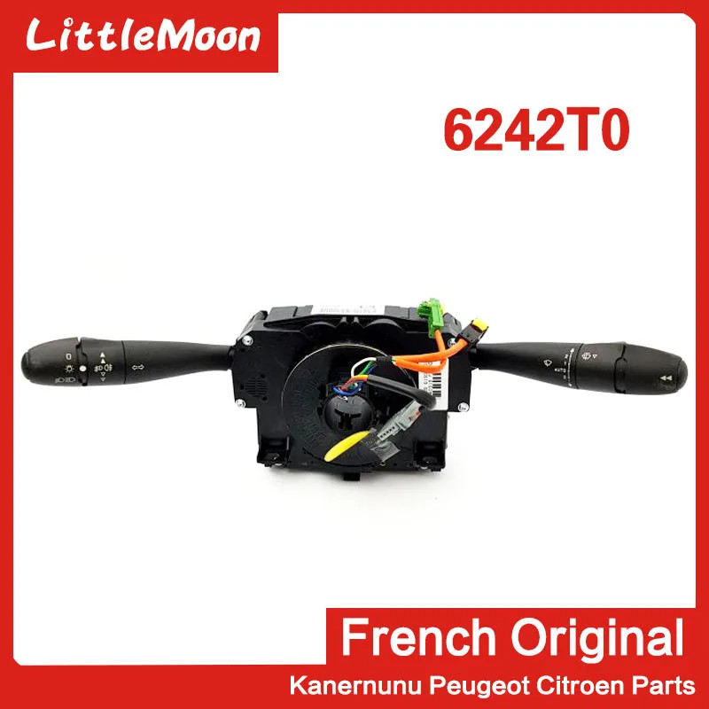 Original new headlight combination switch wiper switch turn signal switch 6242T0  for Peugeot 407 C