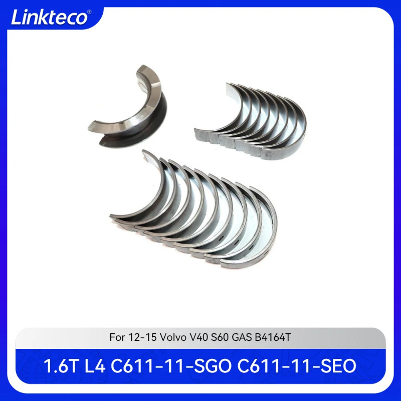 Engine part crankshaft main connecting rod bearing set Fit 1.6 T L B4164T For 12-15 Volvo 1.6T V40