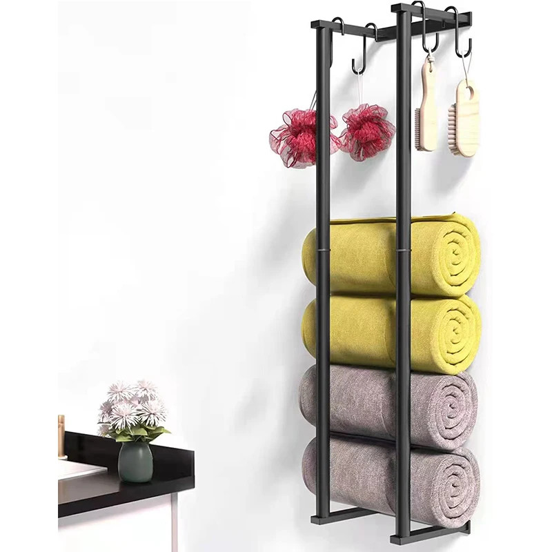 Metal Removable Bathroom Towel Rack Steel Towel Rack for Bathroom Finishing Towel Hand Towel Storag