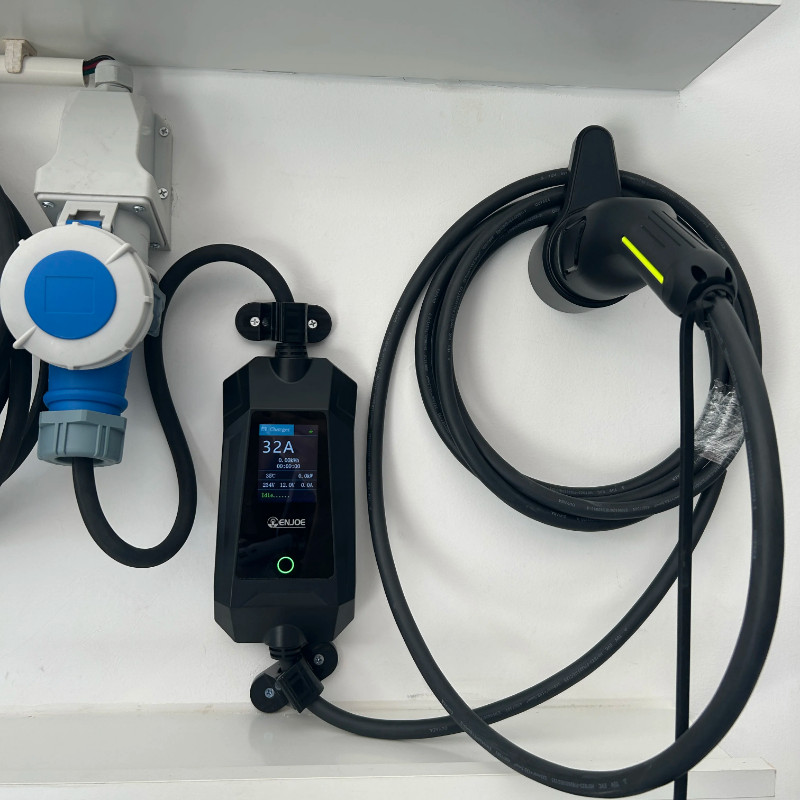 Home Ev Car Accessories Mobile Type 2 Electric Car Home Ev Charger 32A 7Kw Level 2 Portable Charger