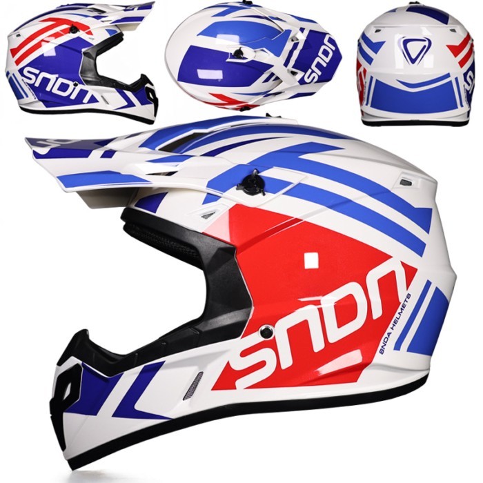 DOT Certified Full Face Off-Road Helmet - Ventilated Electric Bike & Mountain Bike Helmet for Downh