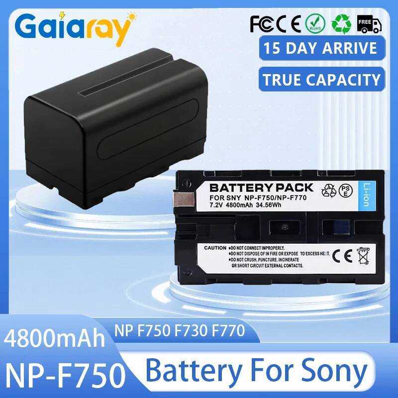 C Np-F750 Camera Battery 4800Mah NP F750 F730 F770 Rechargeable Batteries For Sony NP F60 Ccd-Trv58