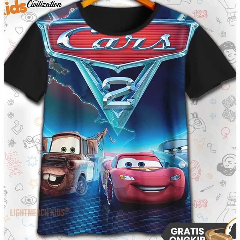 เสื้อยืดสําหรับเด็กการ์ตูนรุ่นเสื้อยืด 3D พิมพ์อะนิเมะ Cars Mcqueen V13 สําหรับอายุ