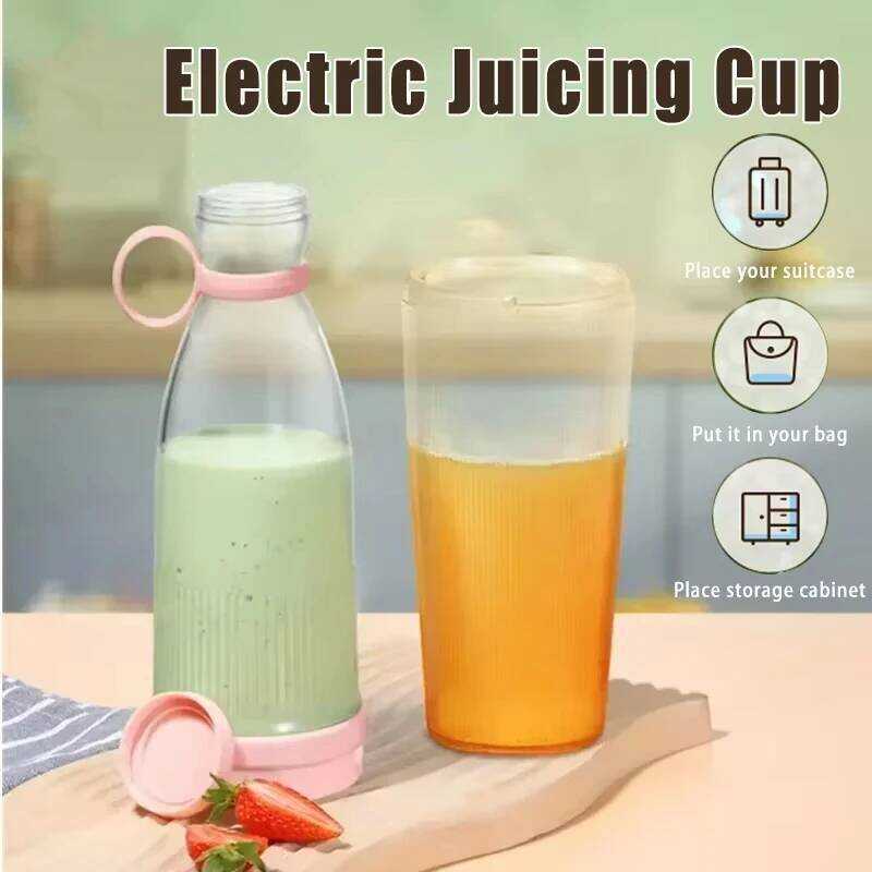 C Portable Electric Juicer Cup 6 Blades Blender Milhake Machine USB Fruit Milk Mi Tool Mini Fresh J