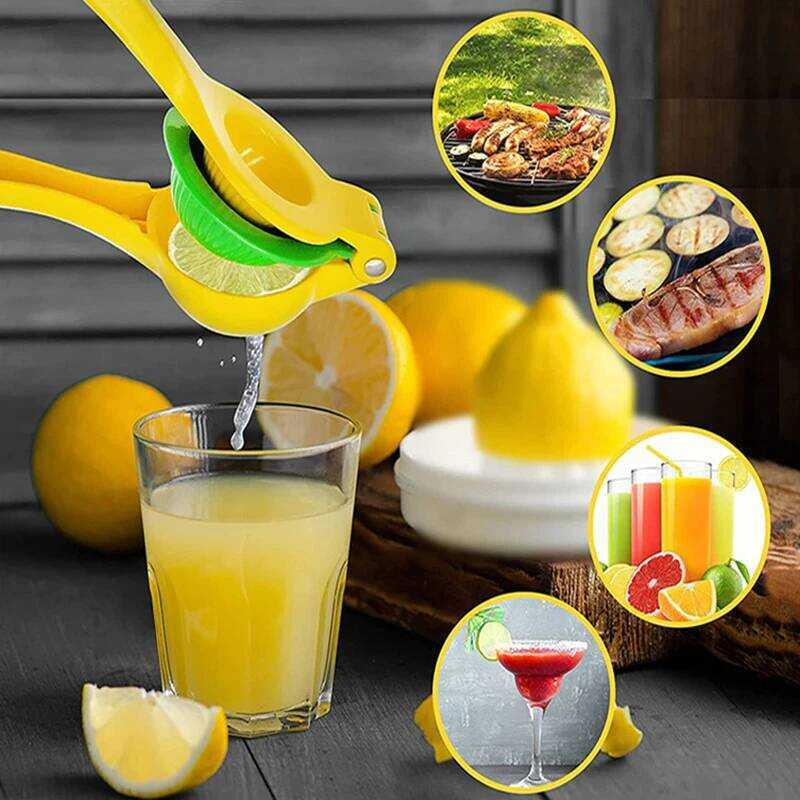 C 2 In 1 Fresh Orange Citrus Lime Lemon Squeez Fresh Fruit Juice Press Metal Hand Press Extractor P