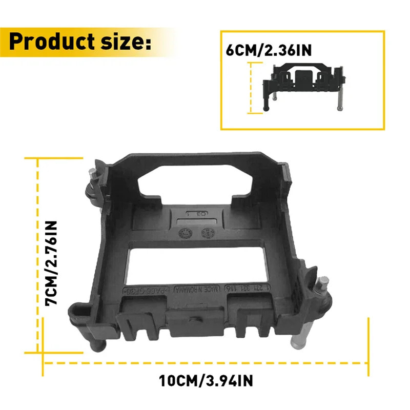 AC34-Front Cruise Distance Radar Control Sensor Body Bracket ACC Radar Sensor Bracket For 2018-2021