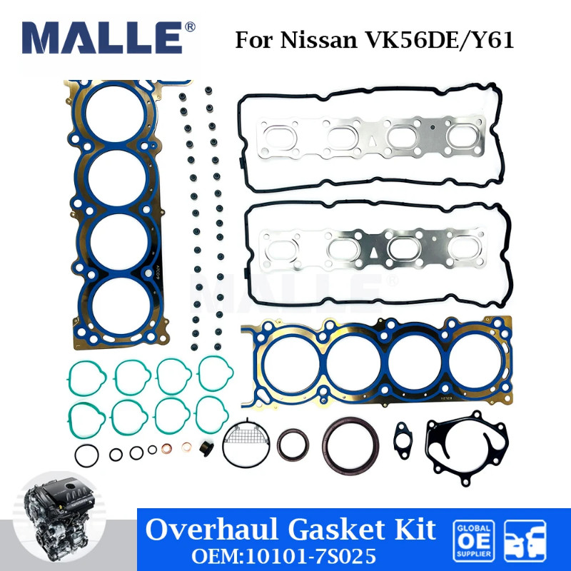 VK56DE Overhaul Gasket Kit For Nissan Old Y61 INFINITI 5.6L Engine Car Accessories OE 10101-7S025 F