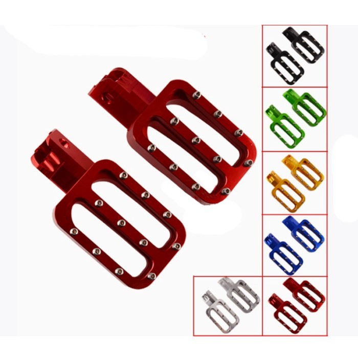 Motorcycle parts CNC Alloy Footrests Foot Pegs Rests Pedals for 110cc 125cc 140cc 150cc CRF KLX YCF