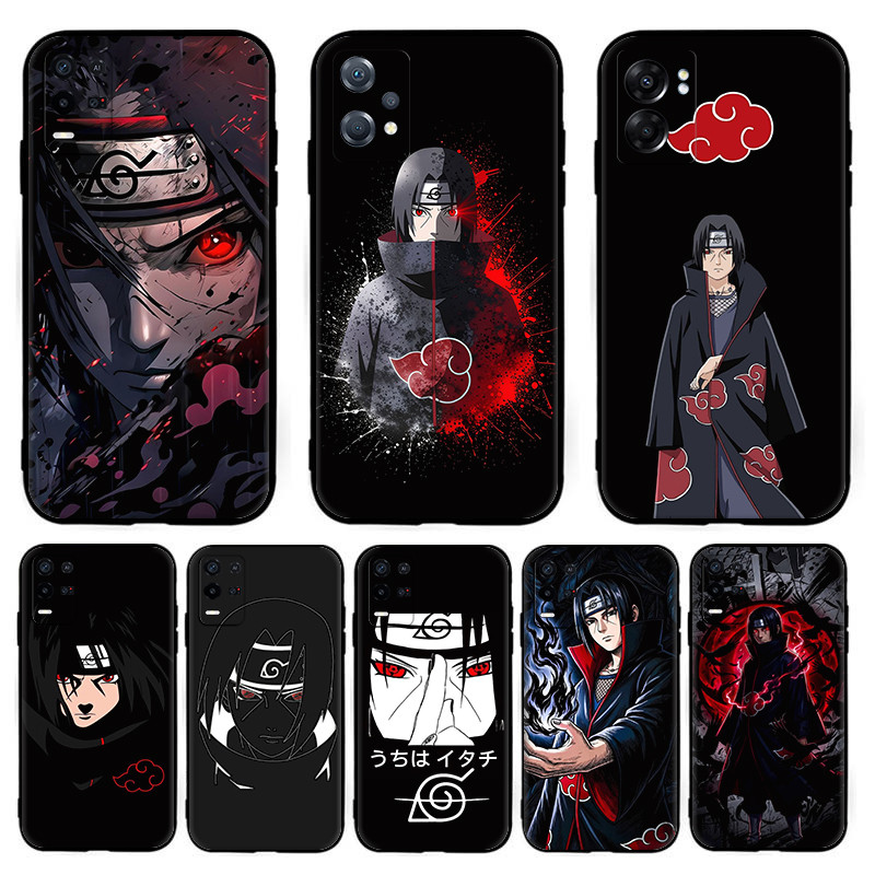 สําหรับRealme 8S 8i 9i 9 10 Pro Plus 10Pro 12 12X Anime Itachi Uchihaซิลิโคนกันกระแทกนุ่มสีดําเคสโทร