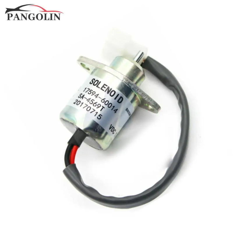 1pc 12V Stop Solenoid Valve for  Kubota D905 Excavator 1503ES-12A5UC5S 17454-60010 SA-4569-T 16616-